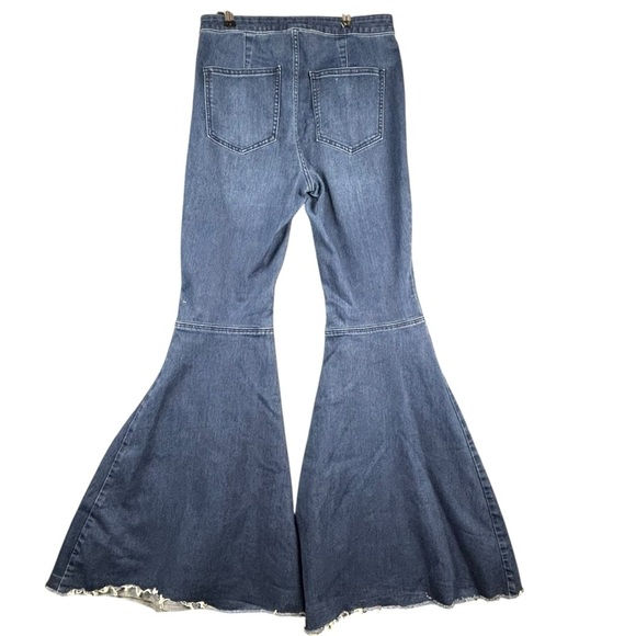 Free People Float On Flare in Waterfall Wide Leg Jeans Sz 27 **see description - Picture 4 of 15
